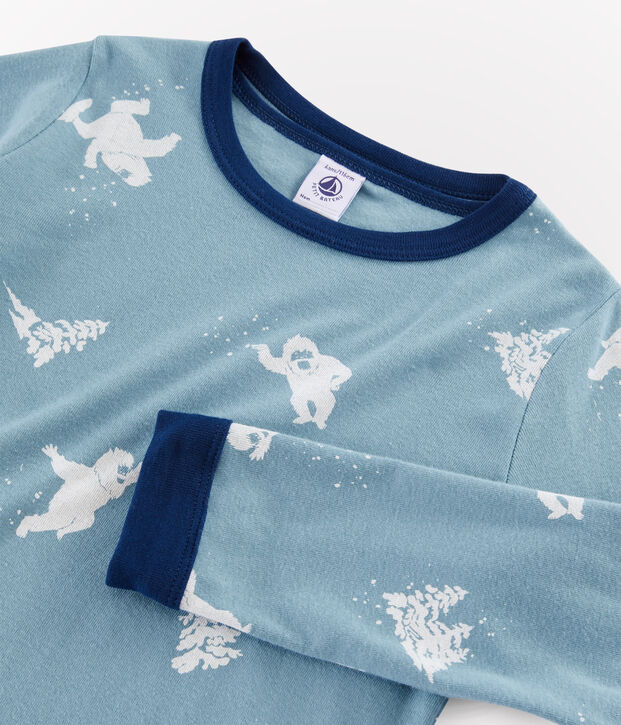 Lots de 2 pyjamas petit gar&ccedil;on en c&ocirc;te multicouleur