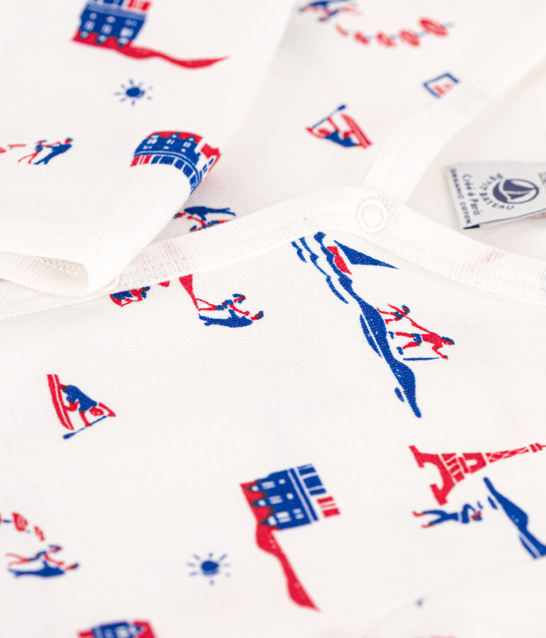 Dors-bien Paris en coton blanc MARSHMALLOW/blanc MULTICO