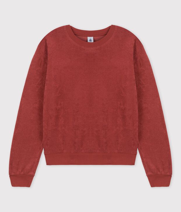 Sweatshirt en coton Femme marron