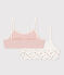 Lot de 2 brassières fleur en coton et élasthanne variante 1
