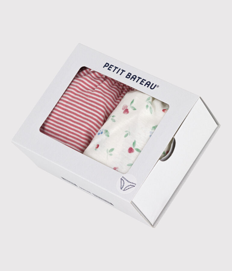 Lot de 2 culottes femme en coton imprim&eacute; fruits variante 1