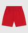 Short en coton enfant garçon rouge AURORA