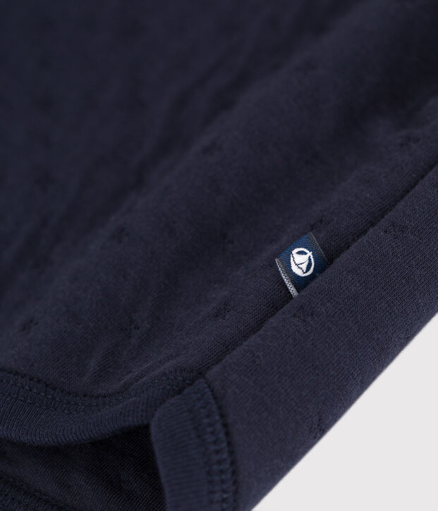 Sweatshirt en tubique matelass&eacute; b&eacute;b&eacute; bleu