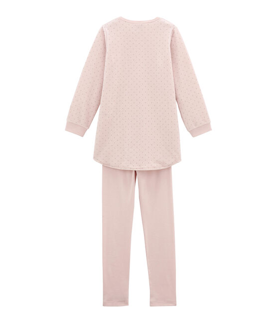 Chemise de nuit petite fille, avec legging rose JOLI/gris CONCRETE