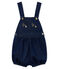 Salopette courte en maille bébé fille bleu MEDIEVAL/beige ECRU CN