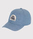 Casquette en denim bleu ciel enfant