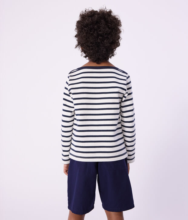 Marini&egrave;re en coton enfant fille / gar&ccedil;on blanc/bleu