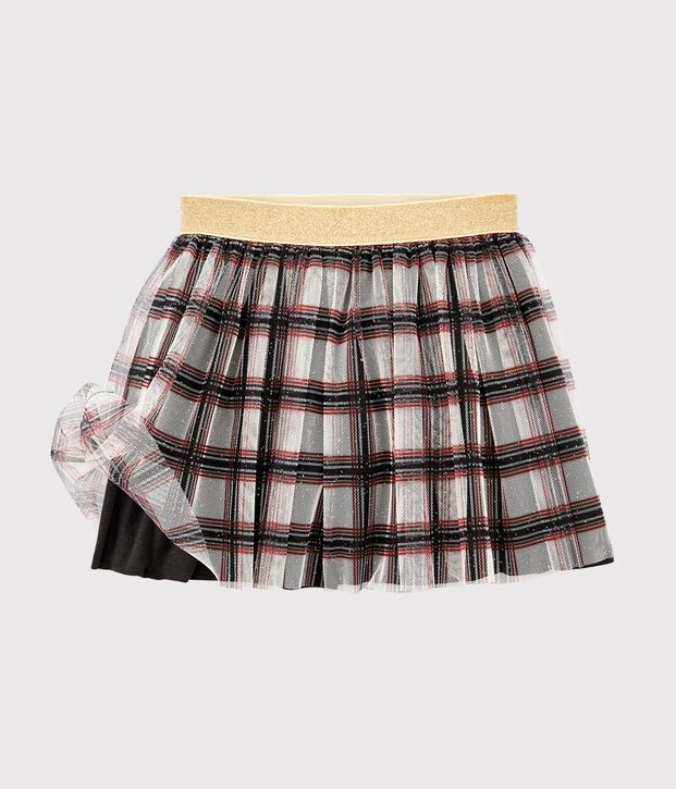 Jupe en tulle enfant fille blanc/multicouleur