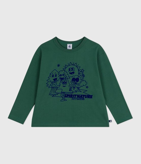 Tee-shirt enfant manches longues en coton imprimé WILLOW
