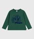 Tee-shirt enfant manches longues en coton imprimé