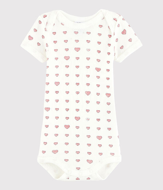 Body manches courtes bébé fille-garçon jaune SUNNY/blanc MARSHMALLOW