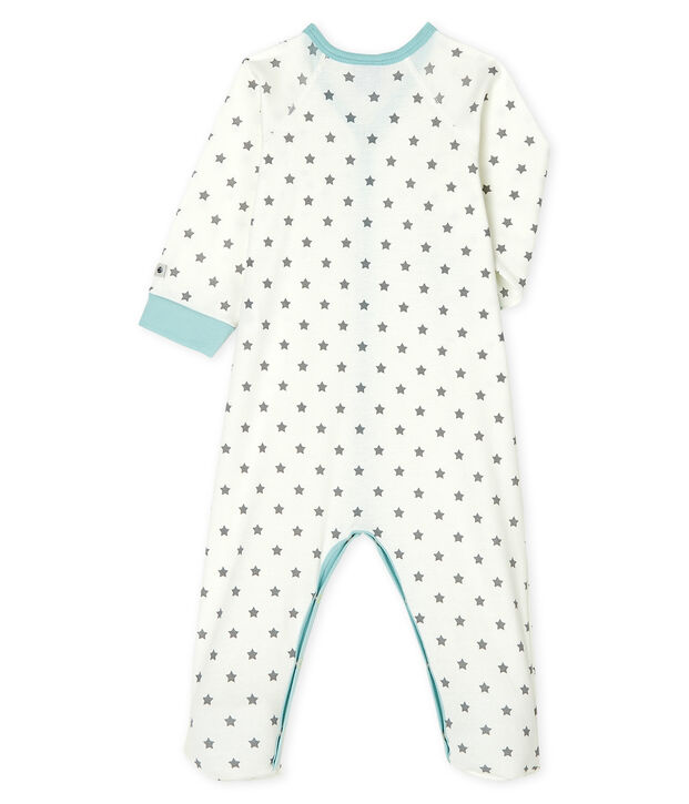 Dors bien b&eacute;b&eacute; gar&ccedil;on en c&ocirc;te blanc/gris