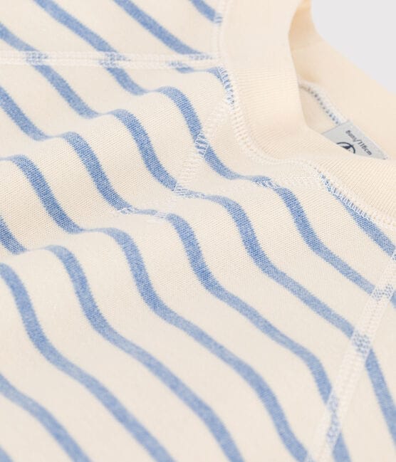 Sweatshirt en coton enfant fille / garçon blanc AVALANCHE/ SKY CHINE