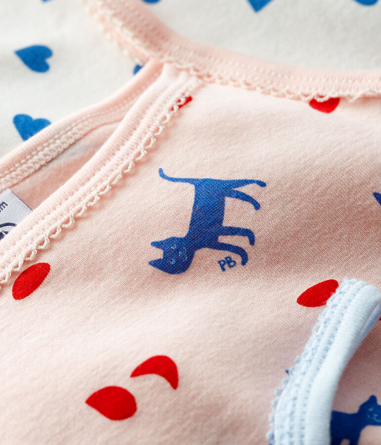 Lot de 3 chemises &agrave; bretelles chats petite fille en coton multicouleur