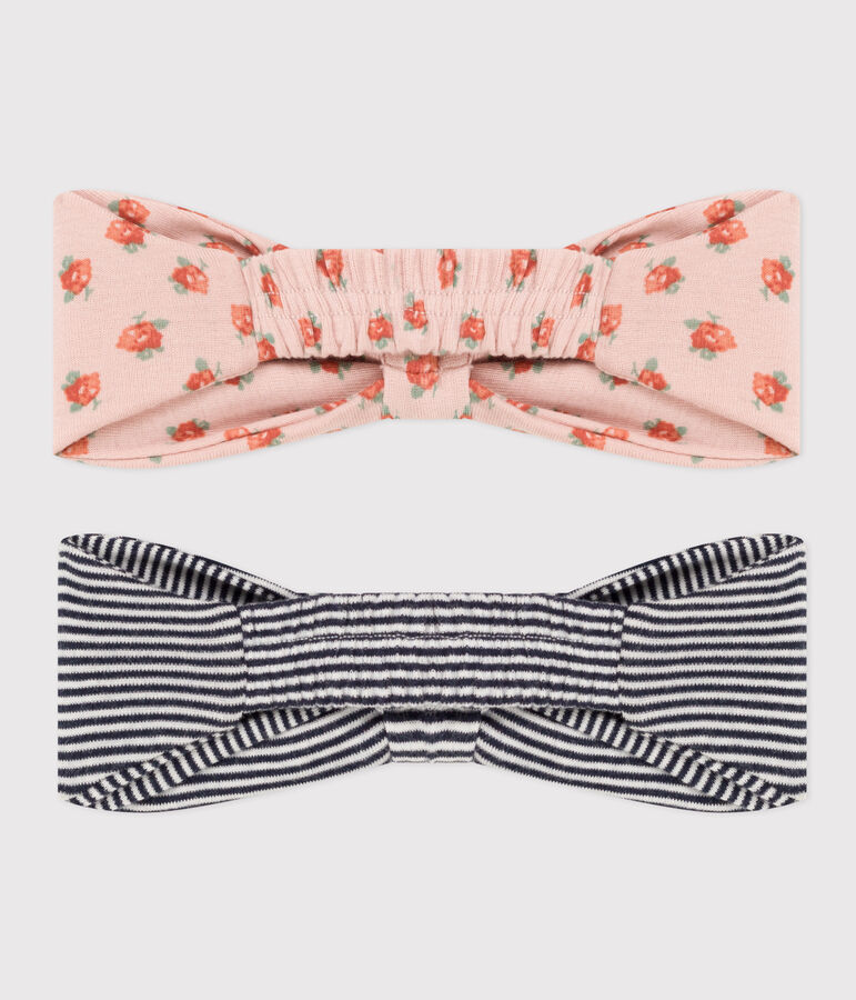 Lot de 2 bandeaux en coton b&eacute;b&eacute; variante 1