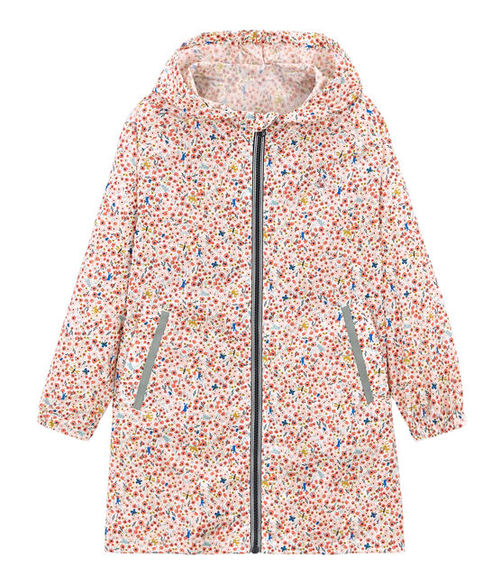 Coupe-vent enfant fille blanc MARSHMALLOW/blanc MULTICO