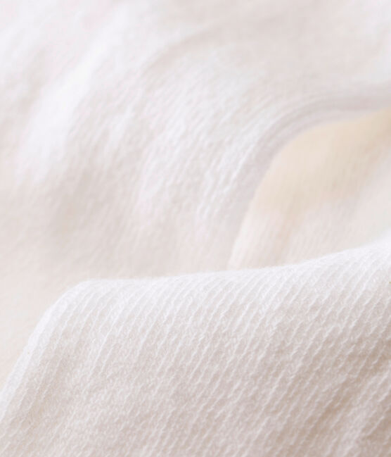 Collants bébé fille blanc LAIT