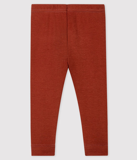 Legging en coton bébé orange MADRAS