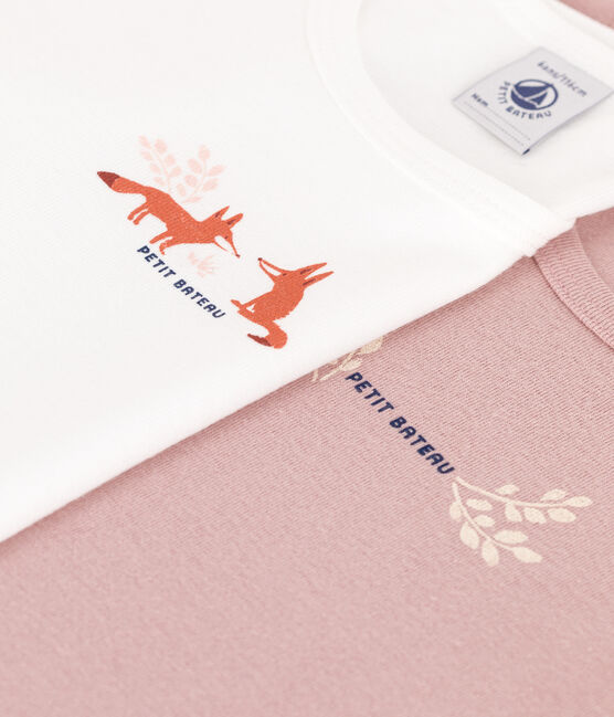 Lot de 2 tee-shirts enfant en coton manches courtes variante 2