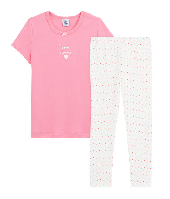 Pyjama Cœur Petite Fille En Cote Petit Bateau