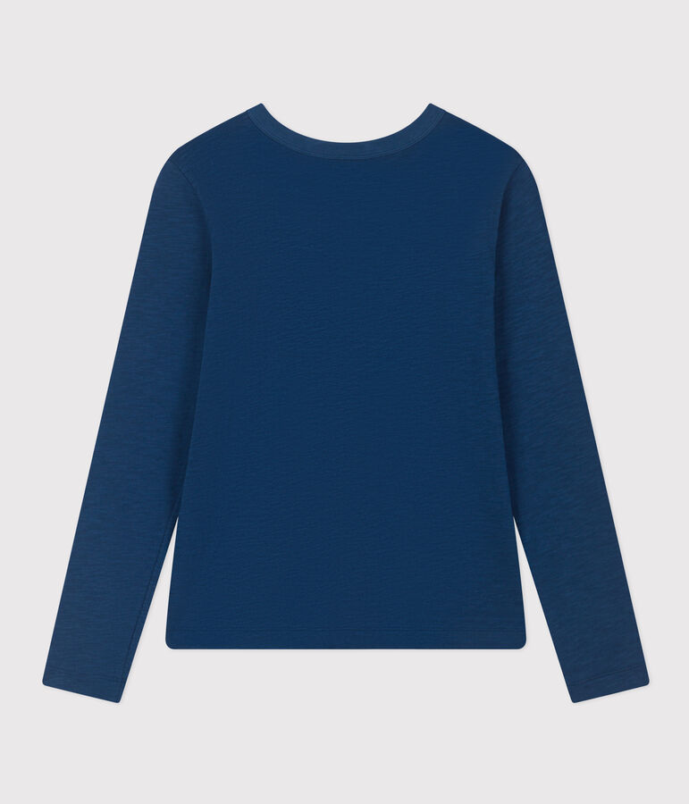 Tee-shirt LE DROIT col rond en coton Femme bleu INCOGNITO