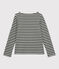 Marinière Femme gris ORAGE/blanc MARSHMALLOW