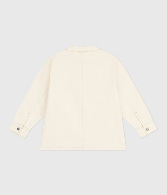 Veste en jean enfant uni écru MILK