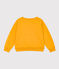 Sweatshirt imprimé en molleton enfant fille / garçon jaune BOUDOR