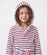 Peignoir enfant en coton &eacute;ponge &agrave; rayures