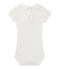 Body bébé fille à col blanc MARSHMALLOW