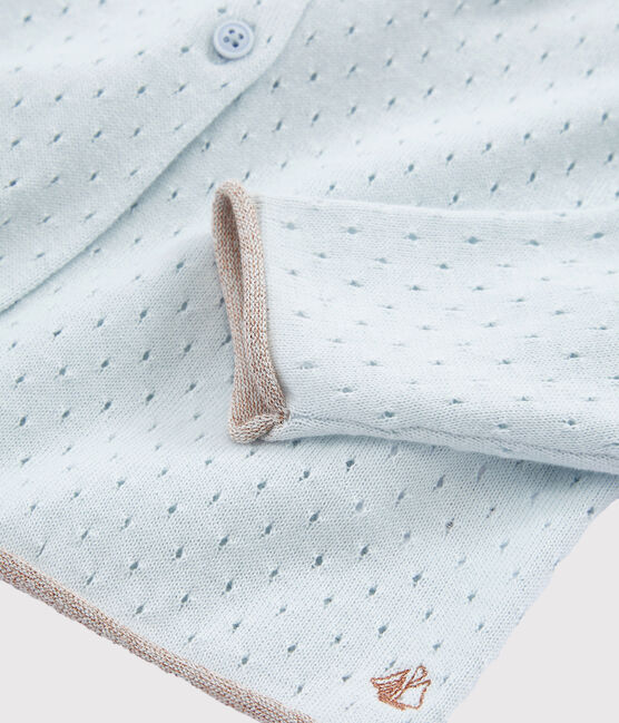 Cardigan enfant fille bleu BOCAL