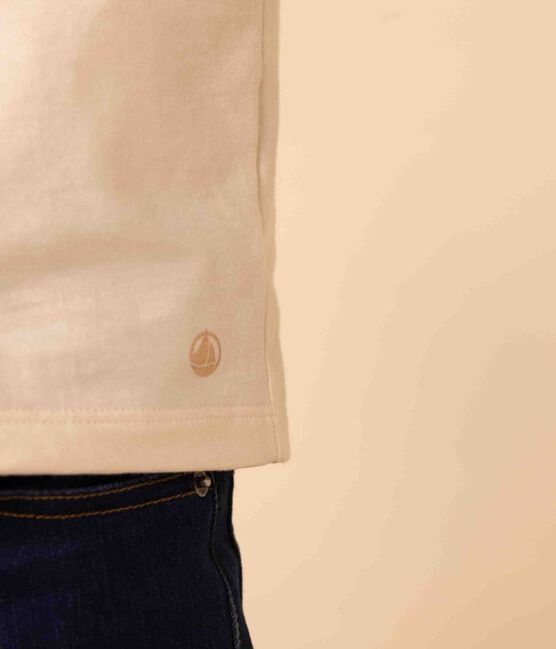 Tee-shirt manches longues en coton enfant fille / garçon blanc AVALANCHE/ NEWBLEU