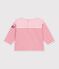 Tee-shirt b&eacute;b&eacute; en coton manches longues &agrave; rayures rose/rose