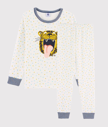 Pyjama enfant à motif tigre en côte
