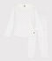 Pyjama à pois en coton petite fille blanc MARSHMALLOW/ EDNA