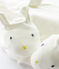 Lot bonnet et chaussons lapin bébé en tubique en coton biologique variante 1