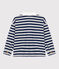 Polo rayé manches longues en coton enfant garçon bleu MEDIEVAL/ FUMEE