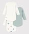 Lot de bodies manches longues en coton imprim&eacute; &agrave; fleurs b&eacute;b&eacute; multicouleur