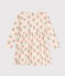 Robe manches longues en molleton enfant fille blanc AVALANCHE/ MULTICO