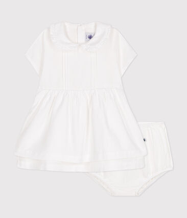 Robe et bloomer en coton piqué bébé