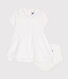 Robe et bloomer en coton piqué bébé