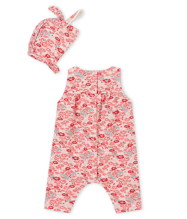Salopette longue et b&eacute;guin b&eacute;b&eacute; fille multicouleur