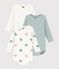 Lot de bodies manches longues en coton imprim&eacute; &agrave; fleurs b&eacute;b&eacute; multicouleur