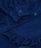 Robe manches longues en velours fin enfant fille BLEU FONCE