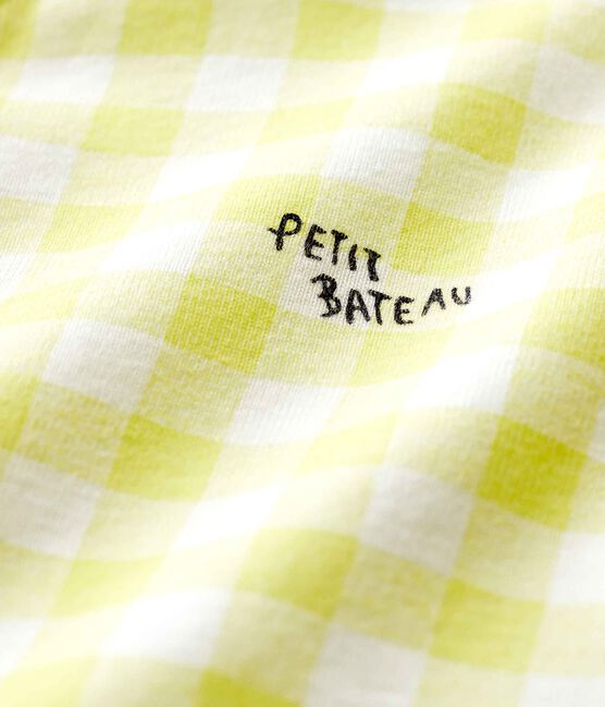 Dors-bien vichy jaune bébé en coton blanc MARSHMALLOW/ SUNNY