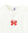 Pyjama petite fille rouge TERKUIT/blanc MARSHMALLOW
