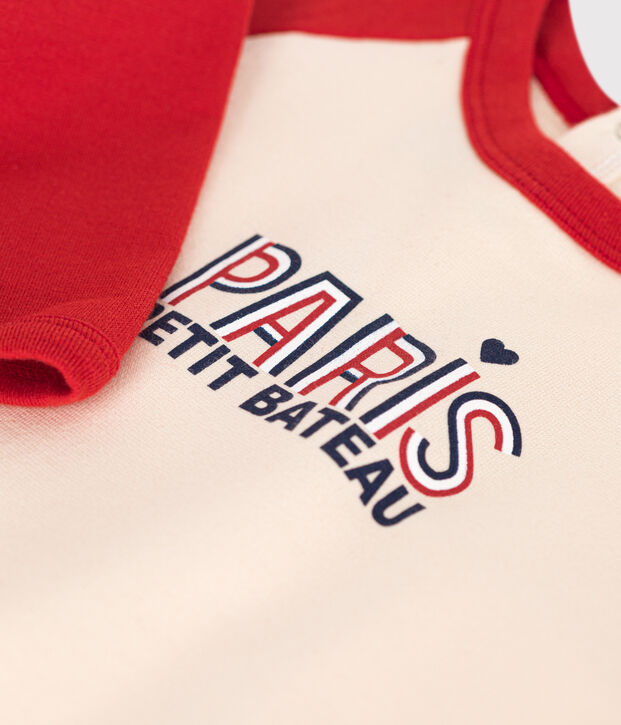 Sweatshirt en molleton l&eacute;ger b&eacute;b&eacute; rouge/rouge