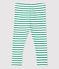 Legging en coton bébé. blanc MARSHMALLOW/ PIVERT