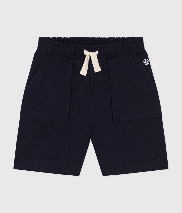 Short en coton enfant gar&ccedil;on bleu SMOKING