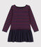 Robe rayée en coton épais et gaze de coton enfant fille LITTORAL CHINE/ STOP